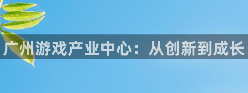 新城平台代理注册公司：广州游戏产业中心：从创新到成长